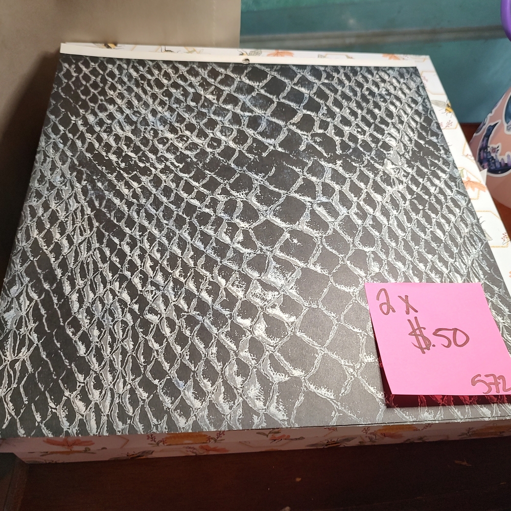 Black and Silver Snakeskin Pattern
